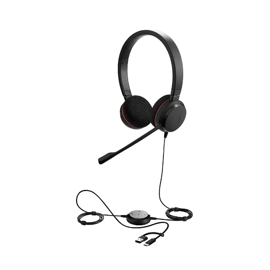 Εικόνα της JABRA EVOLVE 20 STEREO UC, USB-C/A